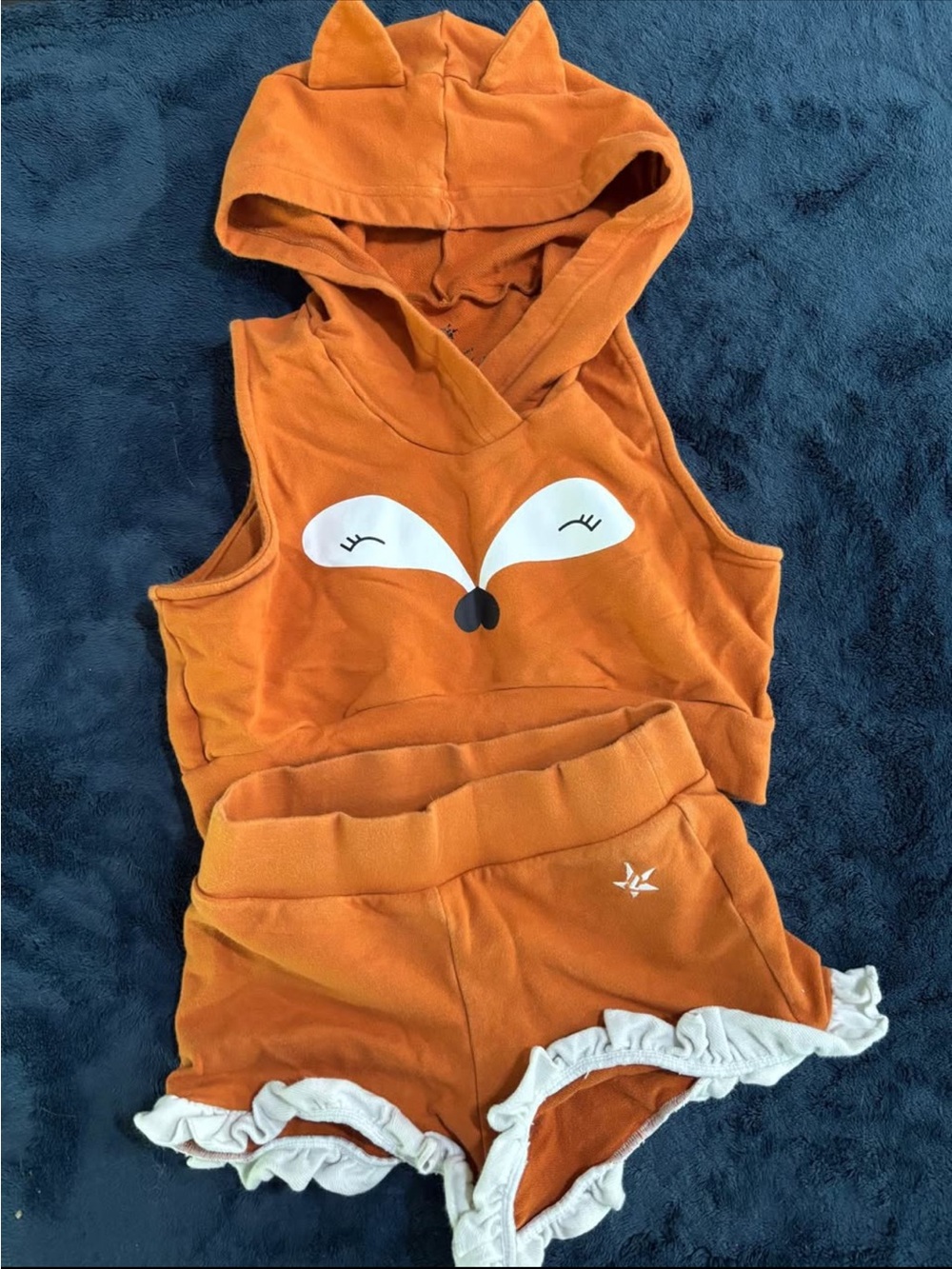 Rebel Fox PJ Set YL Top YM Shorts